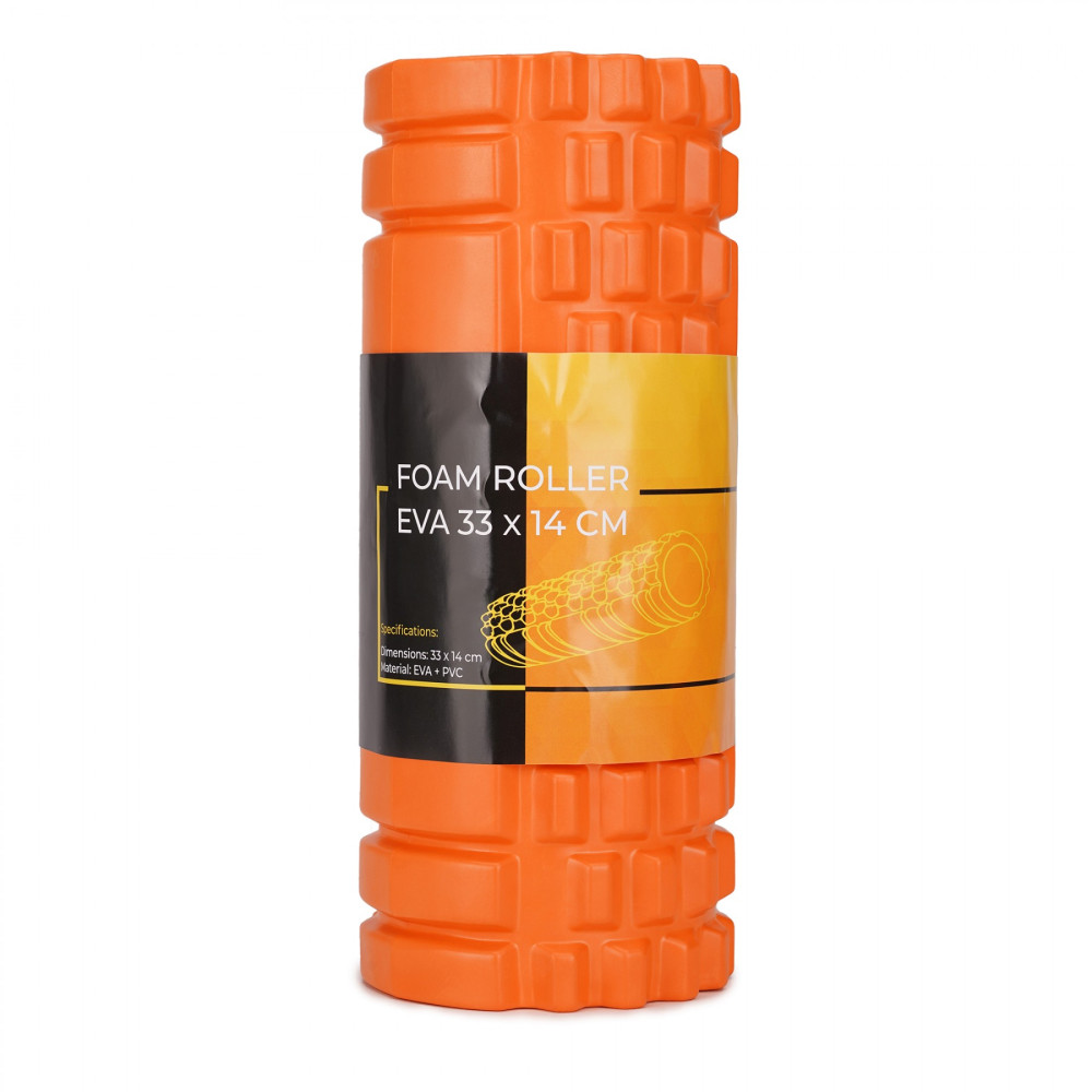 Масажний ролик Cornix EVA 33 x 14 см (валик, ролер) XR-0033 Orange
