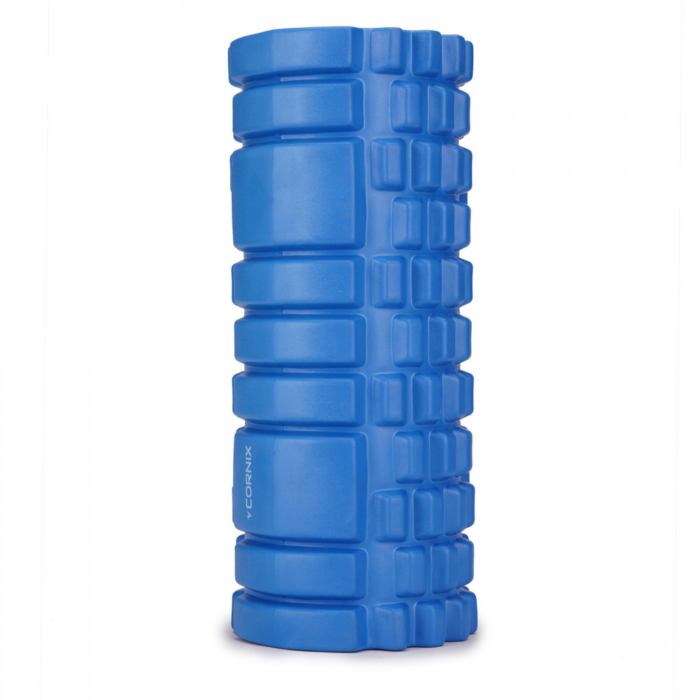 Масажний ролик Cornix EVA 33 x 14 см (валик, ролер) XR-0035 Blue