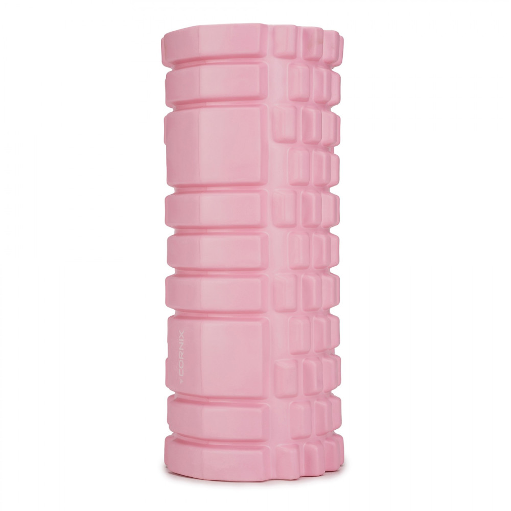 Массажный ролик Cornix EVA 33 x 14 см (валик, роллер) XR-0036 Light Pink