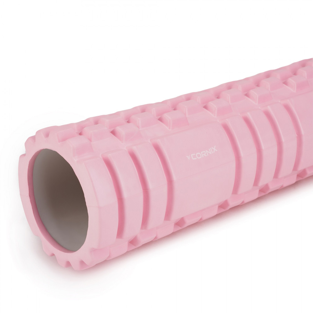 Массажный ролик Cornix EVA 45 x 14 см (валик, роллер) XR-0037 Light Pink