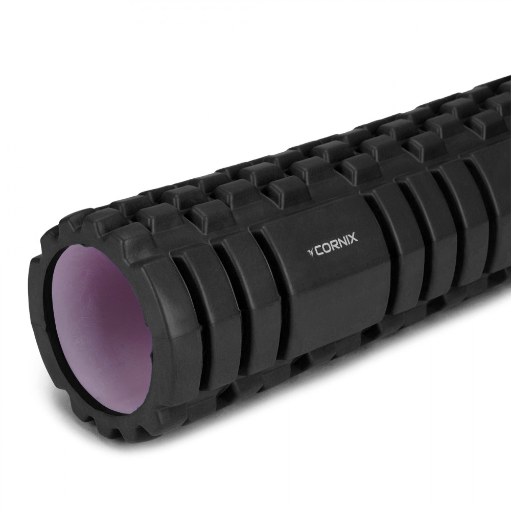 Масажний ролик Cornix EVA 45 x 14 см (валик, ролер) XR-0038 Black