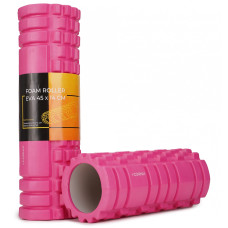 Массажный ролик Cornix EVA 45 x 14 см (валик, роллер) XR-0043 Pink