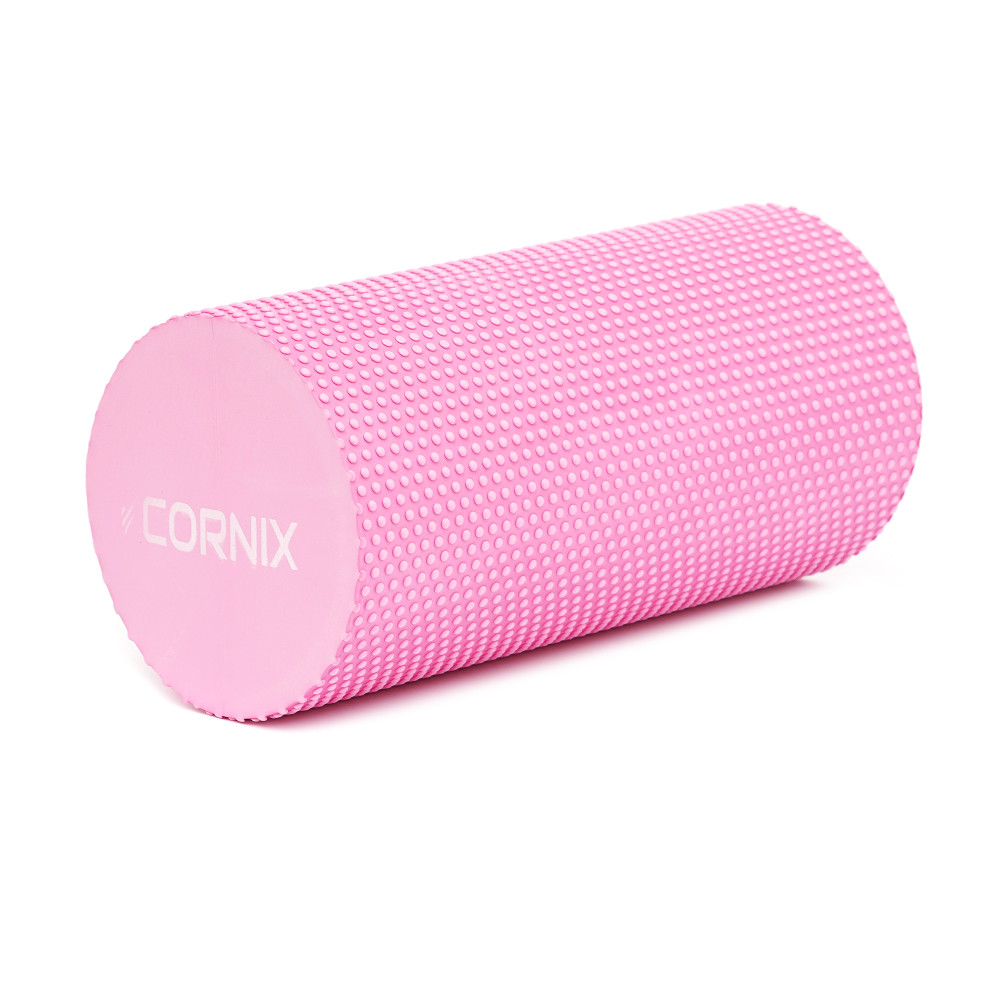 Массажный ролик Cornix EVA+ 30 x 15 см (валик, роллер) XR-0298 Pink