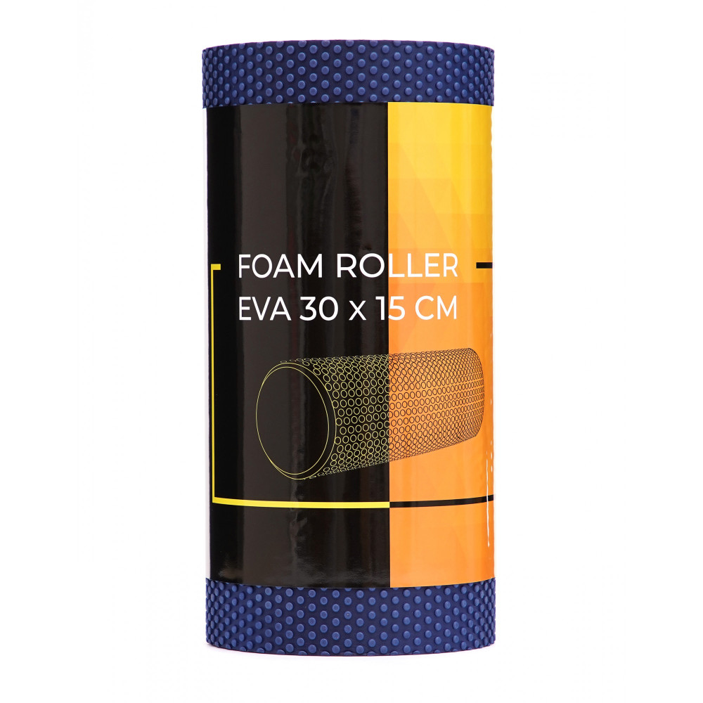 Масажний ролик Cornix EVA+ 30 x 15 см (валик, ролер) XR-0299 Navy Blue