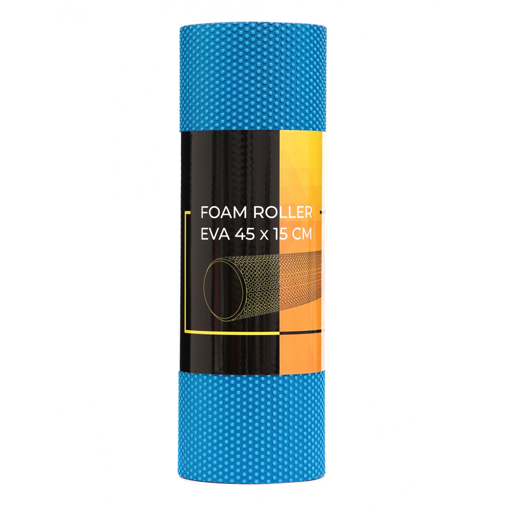 Массажный ролик Cornix EVA+ 45 x 15 см (валик, роллер) XR-0306 Blue
