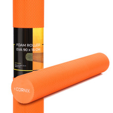 Масажний ролик Cornix EVA+ 90 x 15 см (валик, ролер) XR-0312 Orange