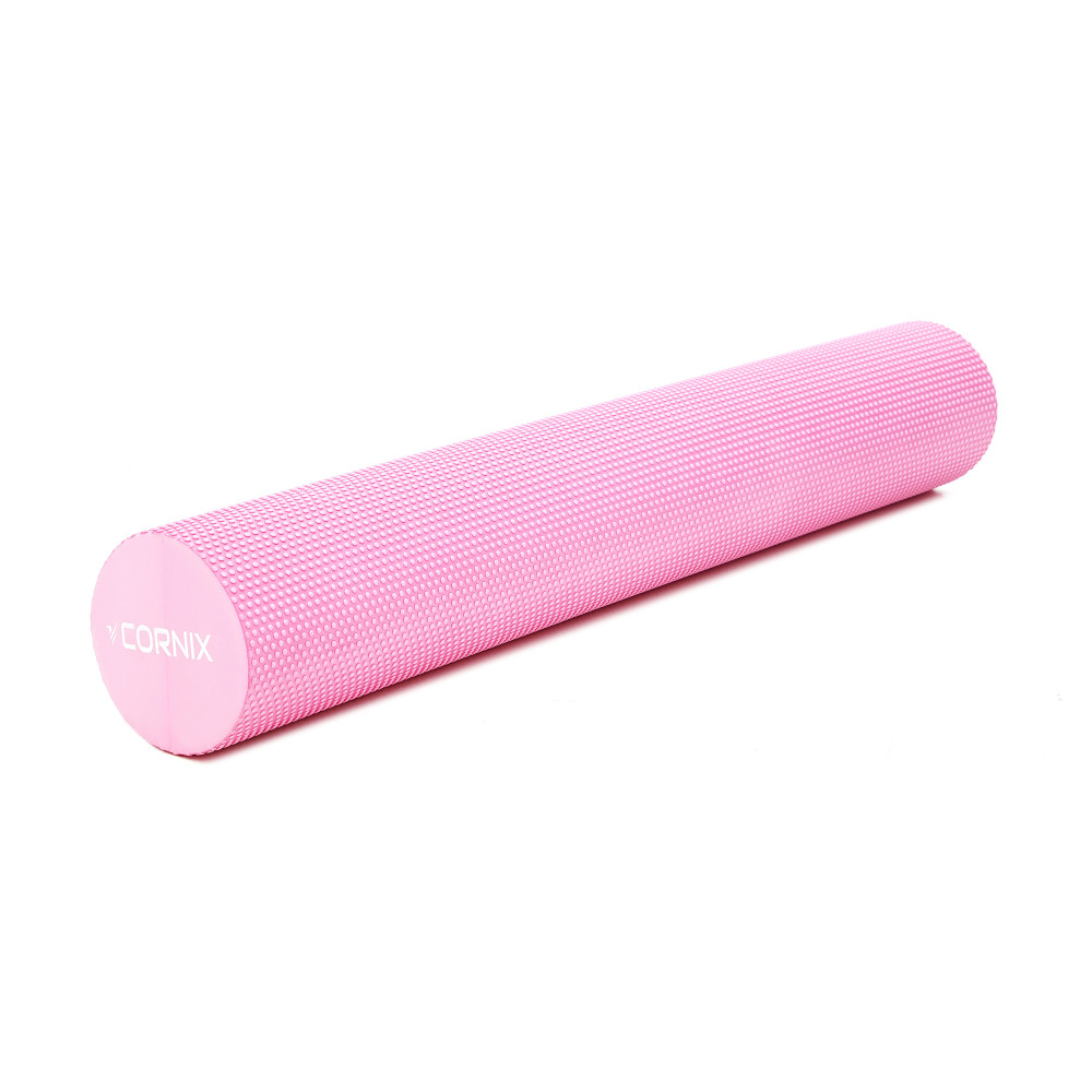 Массажный ролик Cornix EVA+ 90 x 15 см (валик, роллер) XR-0313 Pink