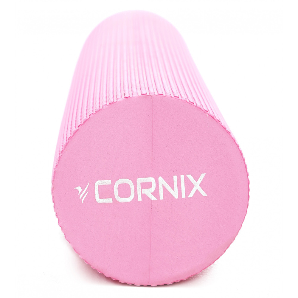 Массажный ролик Cornix EVA+ 90 x 15 см (валик, роллер) XR-0313 Pink