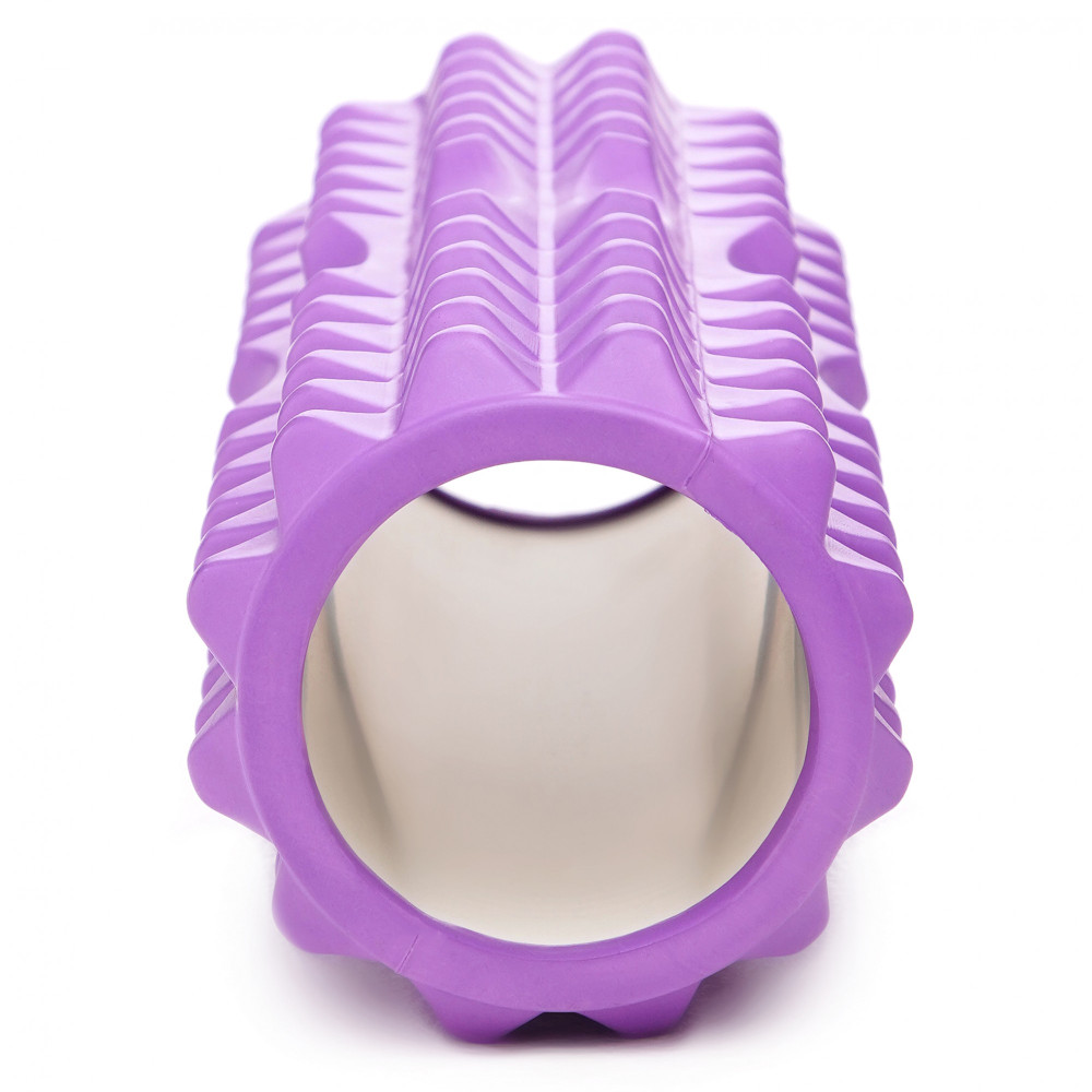 Массажный ролик Cornix EVA 33 x 14 см (валик, роллер) XR-0328 Violet