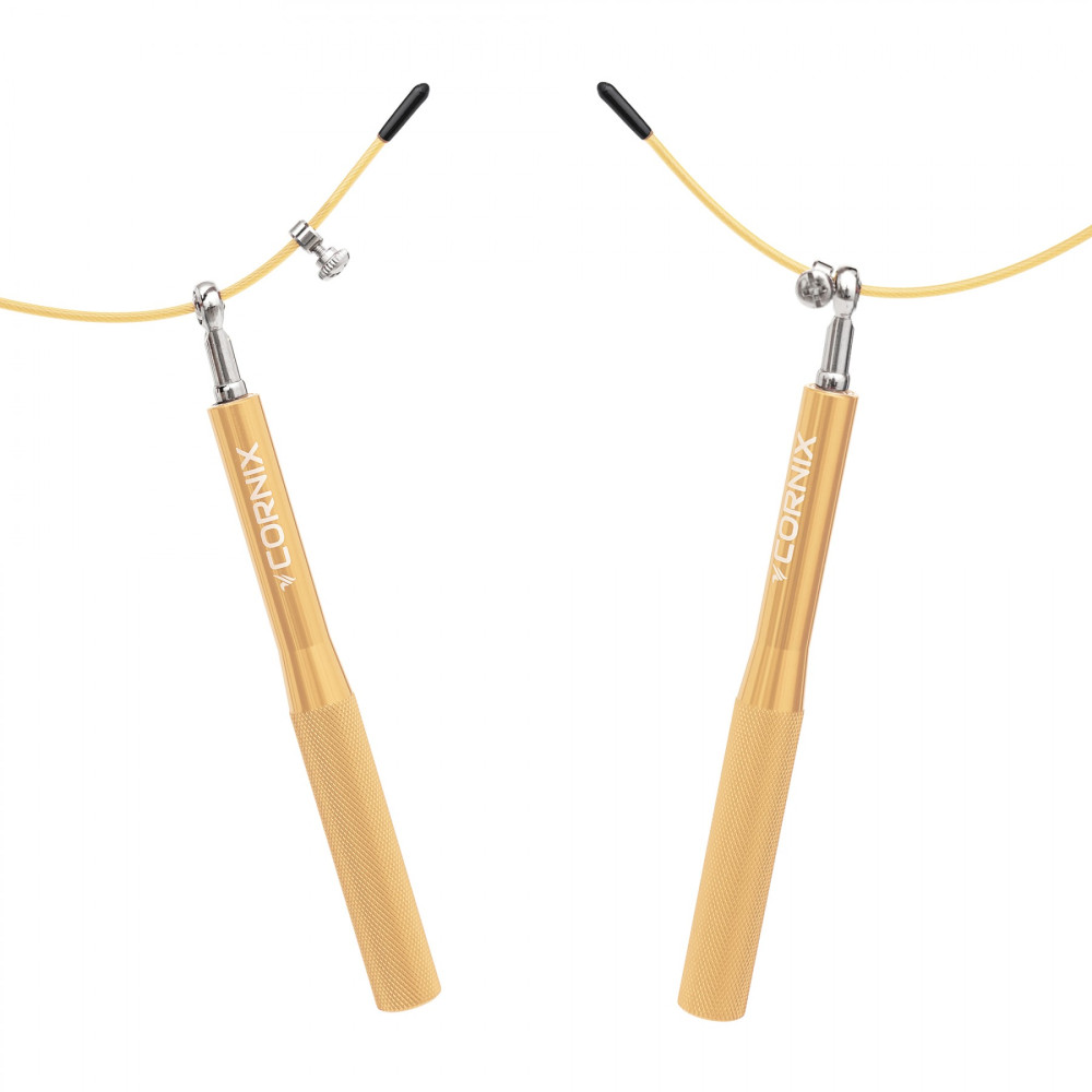 Скакалка швидкісна для кросфіту Cornix Speed Rope XR-0154 Gold
