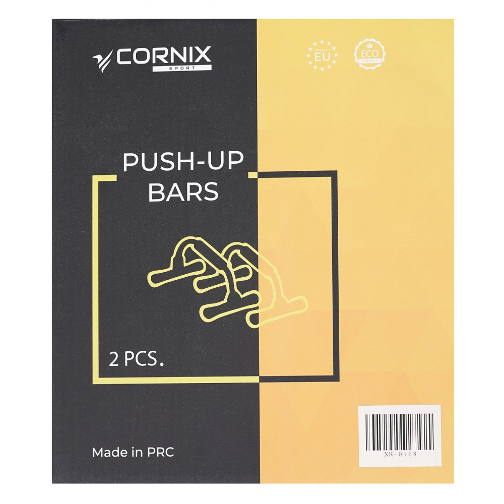 Упори для віджимань Cornix Push-up XR-0168 Black/Orange