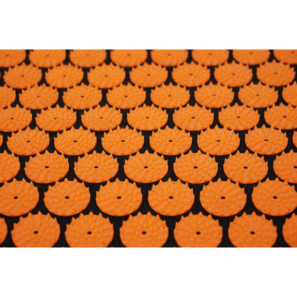 Килимок акупунктурний з валиком Cornix Classic Mat Аплікатор Кузнєцова XR-0111 Black/Orange