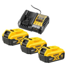 Зарядное устройство DeWalt + 3 аккумулятора DCB1104P3