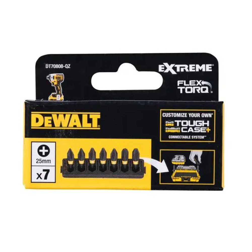 Набір біт DeWalt FlexTorq Philips (DT70808)