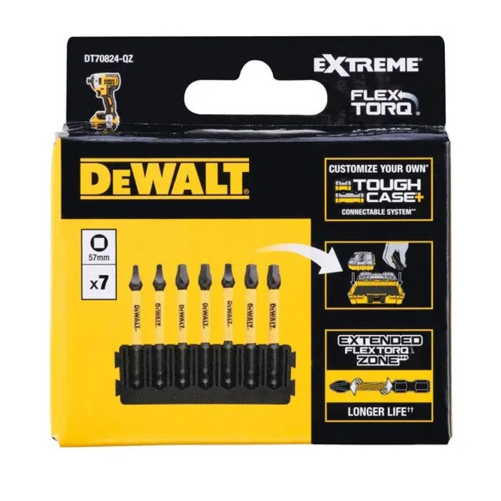Набір біт DeWalt FlexTorq SQ (DT70824)
