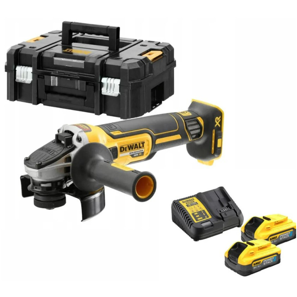 Шлифмашина угловая аккумуляторная DeWalt с АКБ и ЗУ DCG405H2T