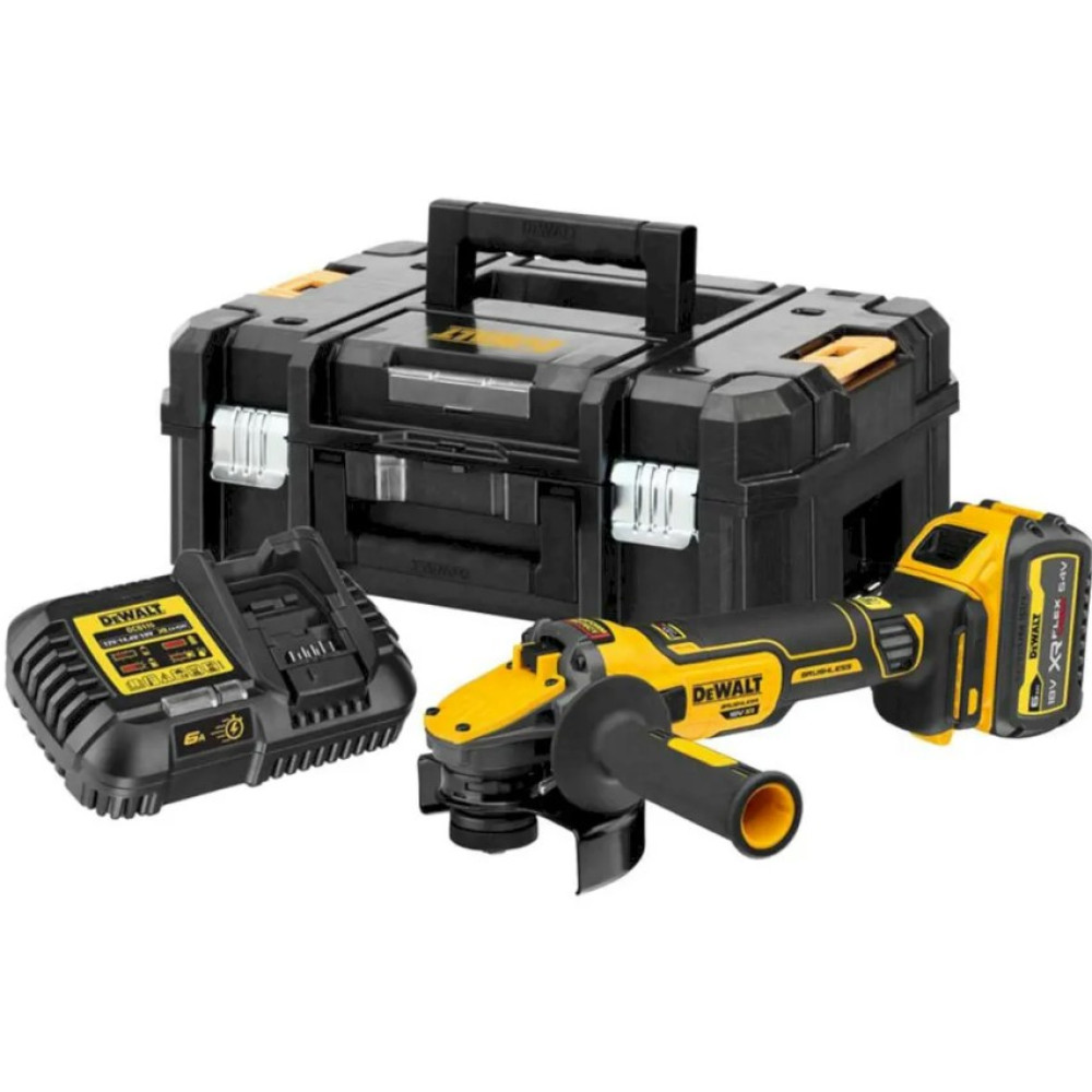 Шлифмашина угловая аккумуляторная DeWalt с АКБ и ЗУ DCG409VST1