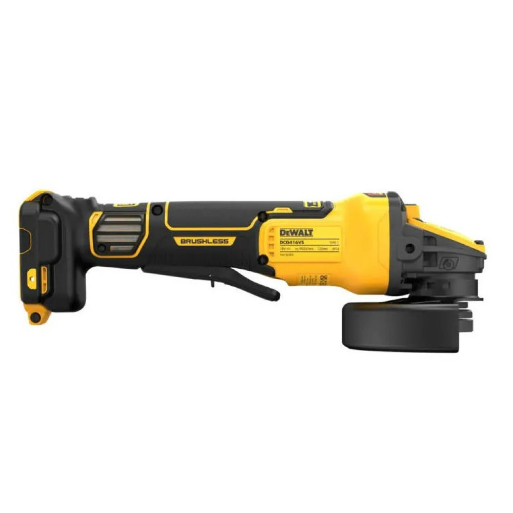 Шліфмашина кутова акумуляторна DeWalt без АКБ та ЗУ DCG416VSN