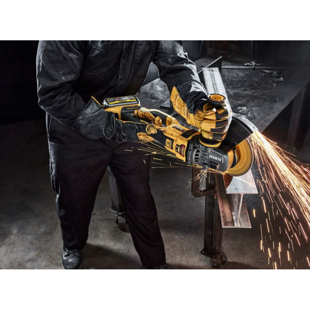 Шліфмашина кутова акумуляторна DeWalt з АКБ та ЗП DCG460X2
