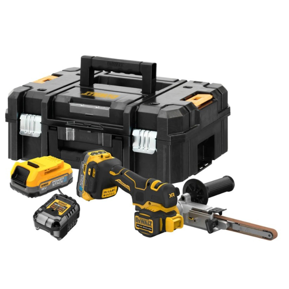 Напильник стрічковий акумуляторний DeWalt з АКБ та ЗП DCM200E2T