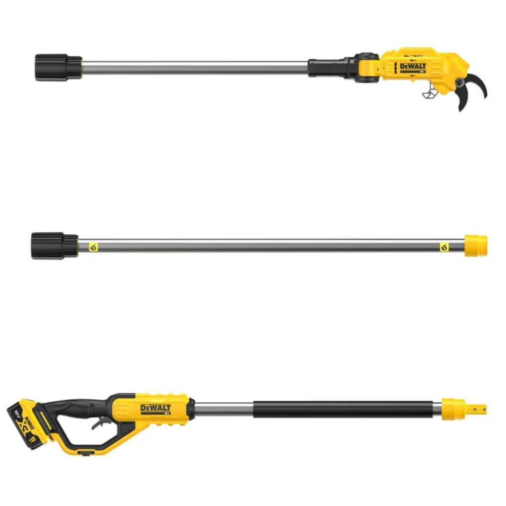 Ножиці садові-секатор DeWALT зі штангою, акумуляторний з АКБ та ЗП DCMPP569P1