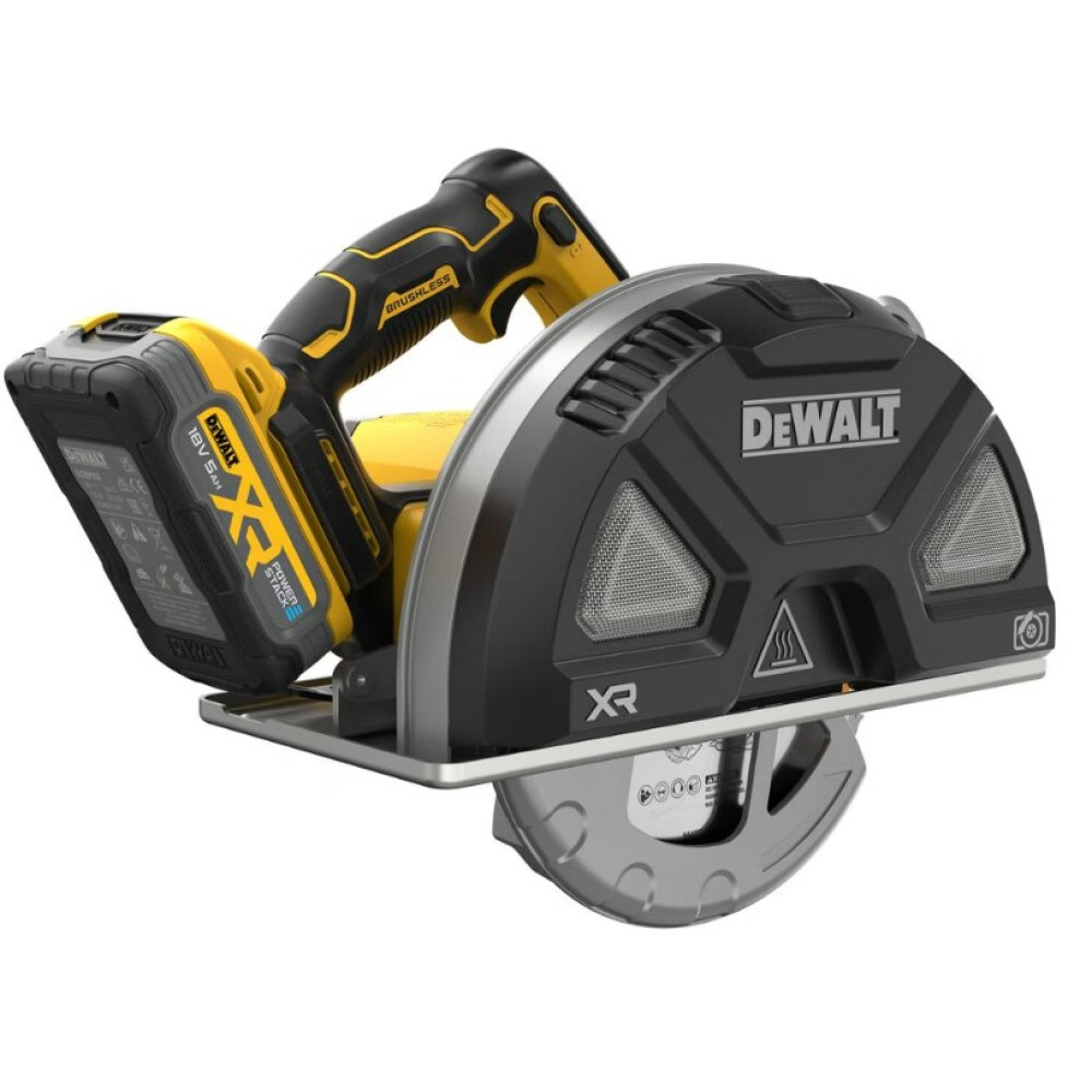 Пилка дискова по металу DeWALT акумуляторна з АКБ та ЗП DCS383H2