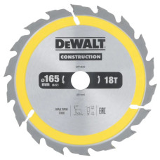 Диск пильный DeWALT СONSTRUCTION 165 х 20 мм (DT1933)