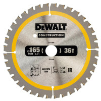Диск пильный DeWALT СONSTRUCTION 165 х 20 мм (DT1950)