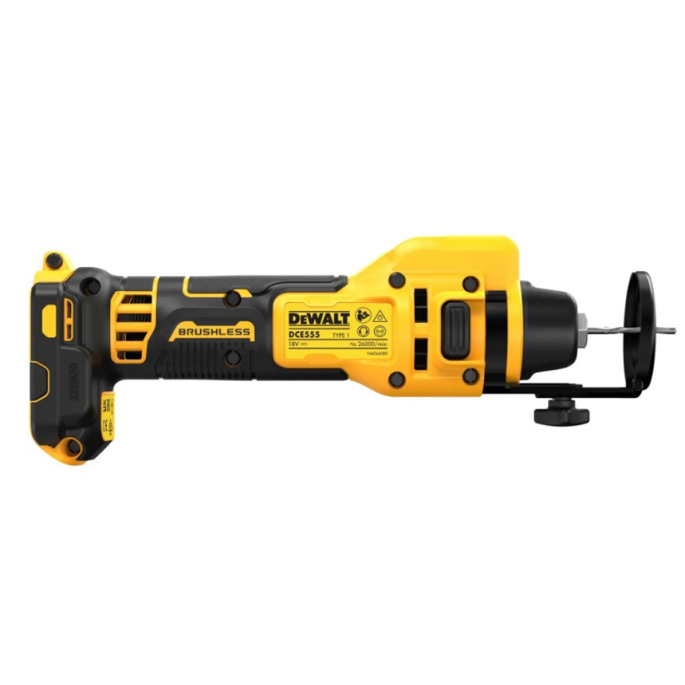 Фрезер аккумуляторный для вырезания гипсокартона DeWalt без АКБ и ЗУ DCE555N