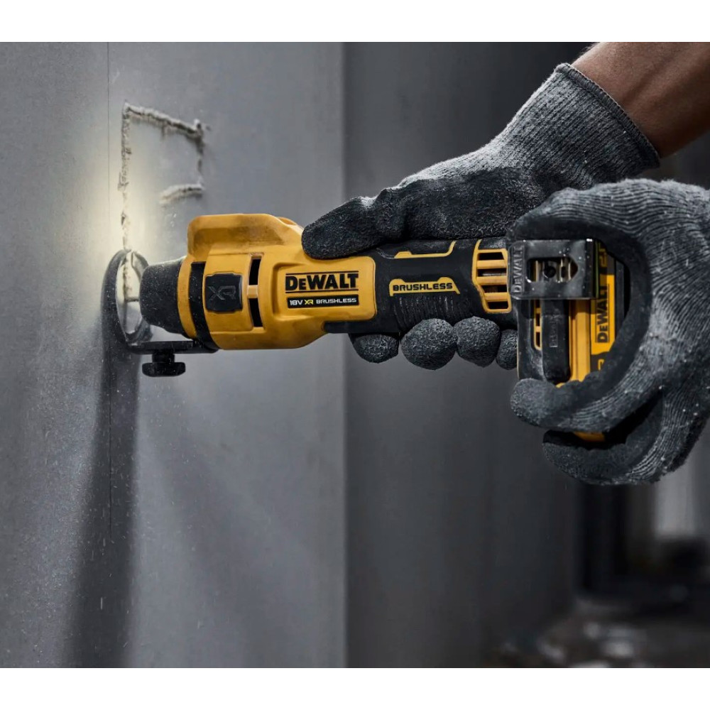 Фрезер аккумуляторный для вырезания гипсокартона DeWalt без АКБ и ЗУ DCE555N