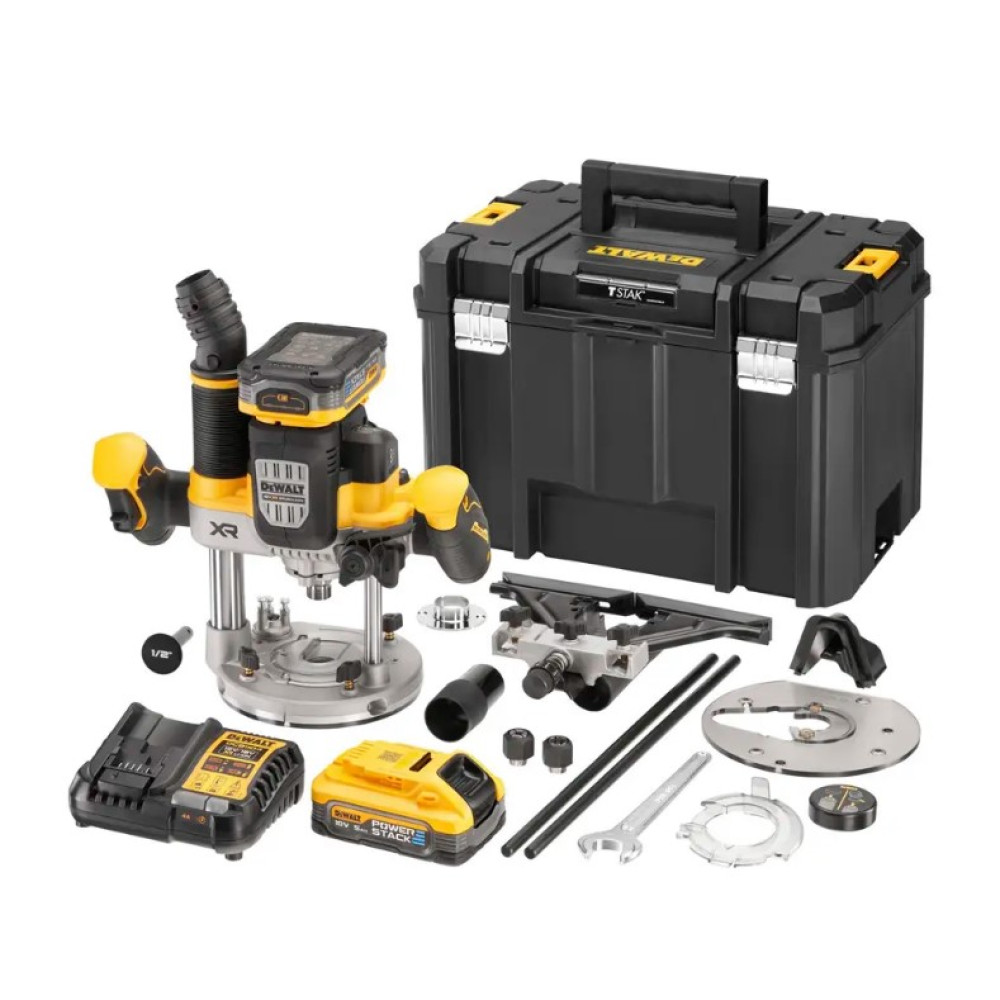 Фрезер аккумуляторный бесщеточный DeWalt с АКБ и ЗУ (DCW620H2)