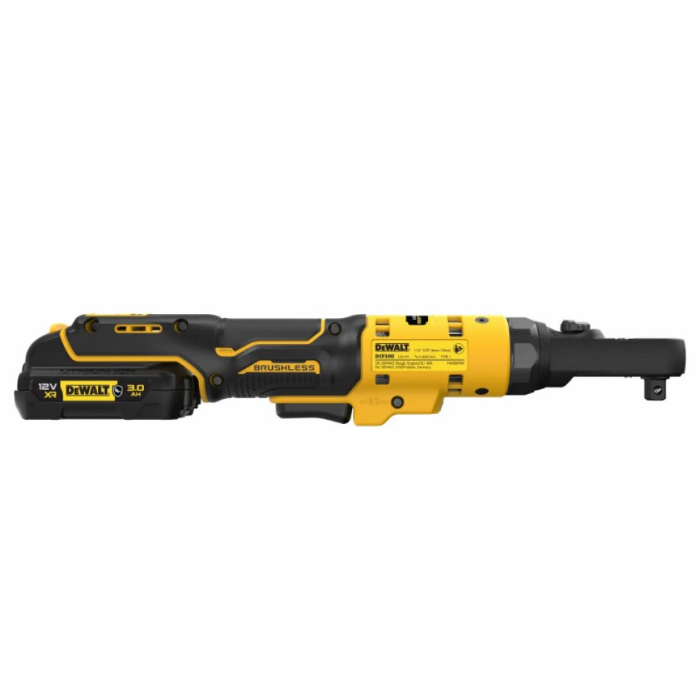 Гайковерт угловой - ключ-храповик аккумуляторный DeWalt с АКБ и ЗУ DCF500L2G