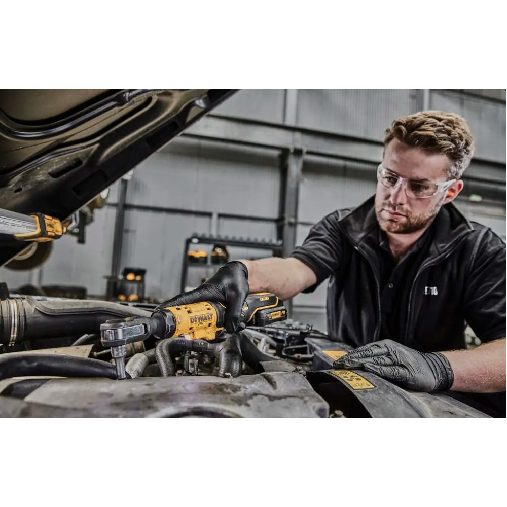 Гайковерт угловой - ключ-храповик аккумуляторный DeWalt с АКБ и ЗУ DCF503L1G