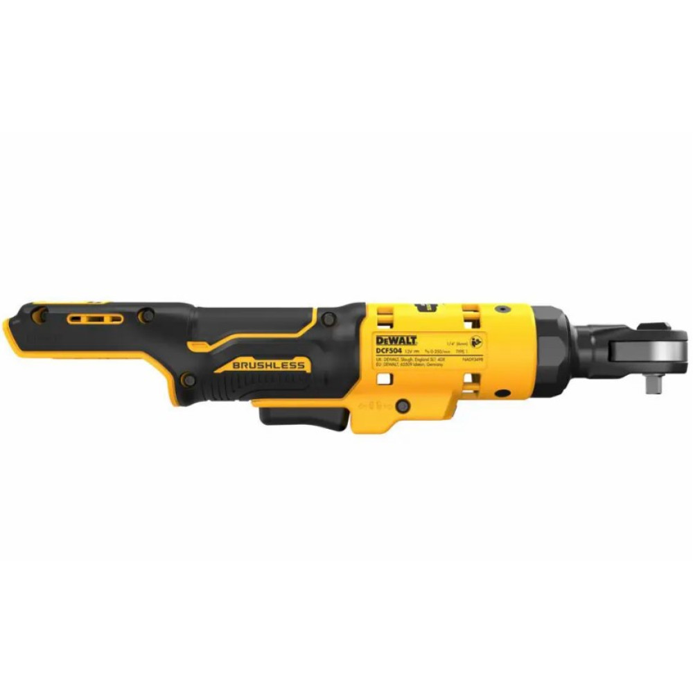 Гайкокрут кутовий - ключ-храповик акумуляторний DeWalt без АКБ та ЗП DCF504N