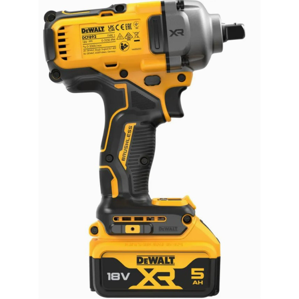 Гайковерт ударный аккумуляторный DeWalt с АКБ и ЗУ DCF892P2T