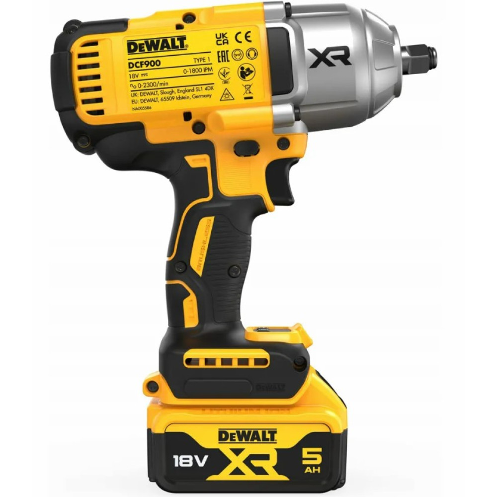 Гайковерт ударный аккумуляторный DeWalt с АКБ и ЗУ DCF900P2T