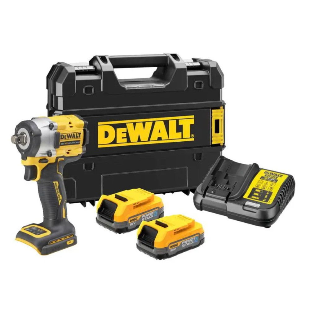 Гайковерт ударный аккумуляторный DeWalt с АКБ и ЗУ DCF921E2T