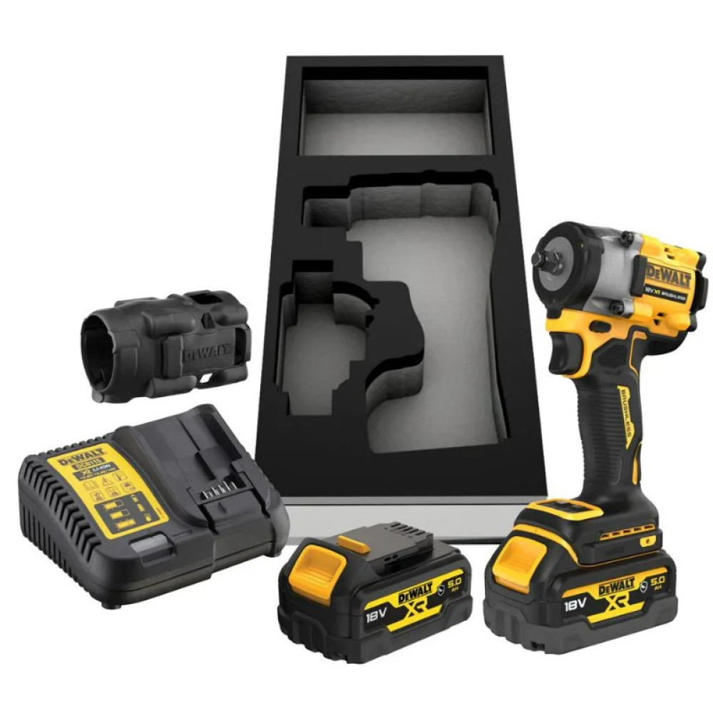 Гайковерт ударный аккумуляторный DeWalt с АКБ и ЗУ DCF923P2G
