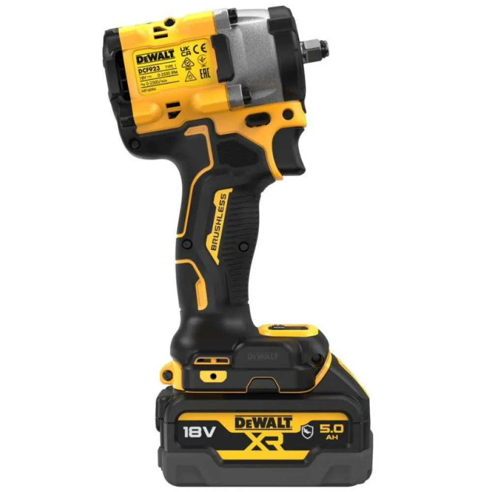 Гайковерт ударный аккумуляторный DeWalt с АКБ и ЗУ DCF923P2G