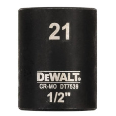 Головка торцевая ударная DeWalt IMPACT короткая шестигранная 1/2" 21 мм (DT7539)