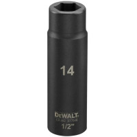 Головка торцевая ударная DeWalt IMPACT длинная шестигранная 1/2" 14 мм (DT7548)