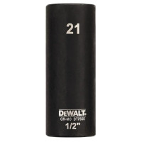 Головка торцева ударна DeWalt IMPACT довга шестигранна 1/2" 21 мм (DT7555)