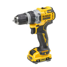 Дрель-шуруповерт аккумуляторный бесщеточная со сменными насадками DeWalt с АКБ и ЗУ DCD703L2T