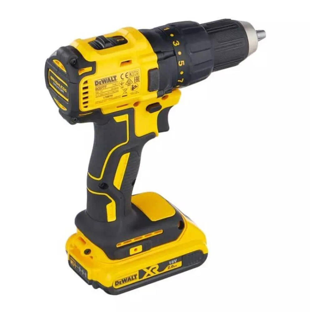 Дриль-шурупокрут акумуляторний безщітковий  DeWalt з АКБ та ЗП DCD777D2T