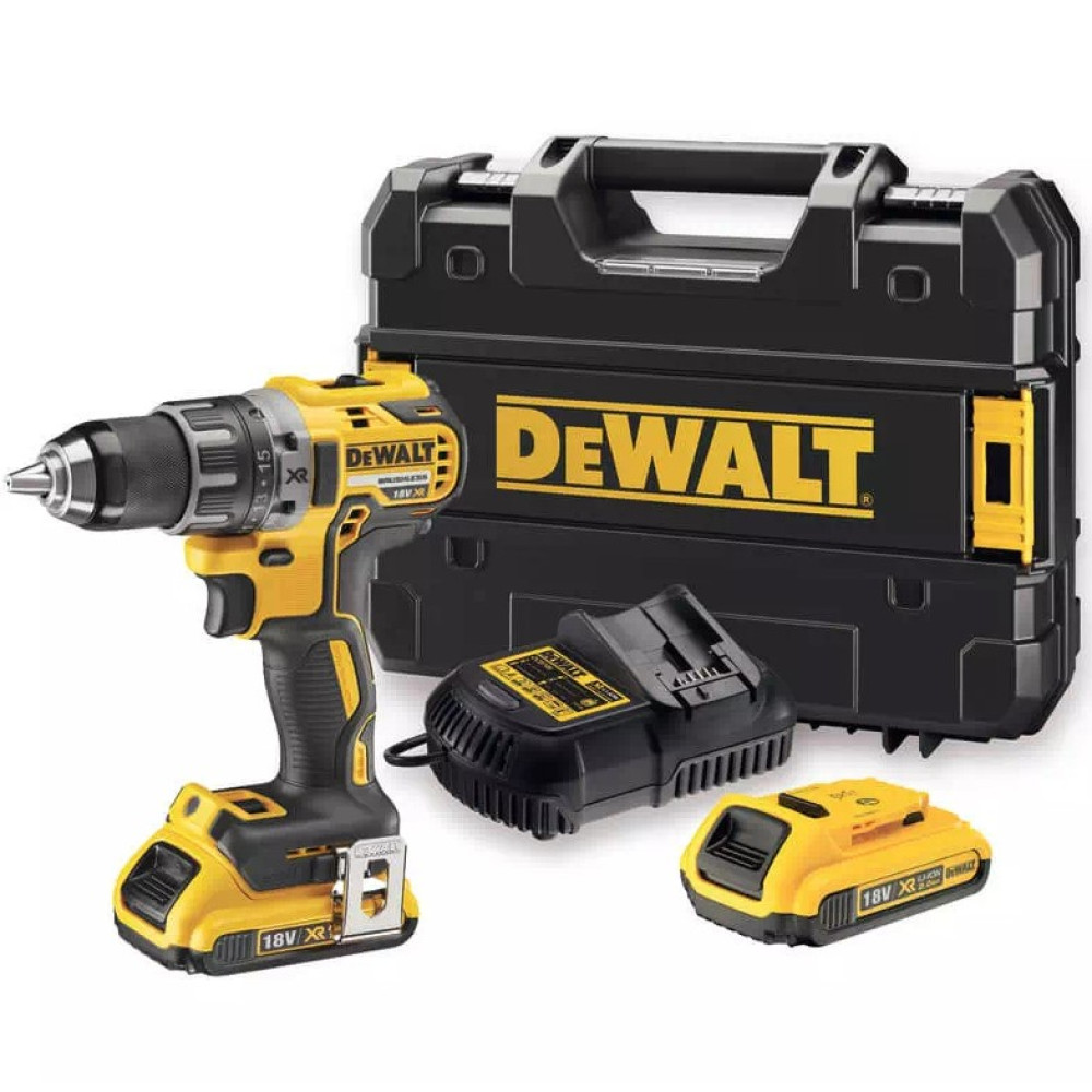 Дрель-шуруповерт аккумуляторная бесщеточная DeWalt с АКБ и ЗУ DCD791D2