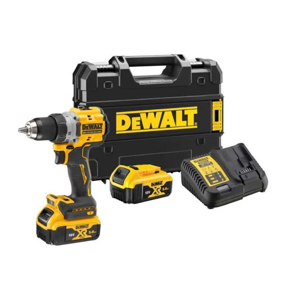Дриль-шурупокрут акумуляторний безщітковий DeWalt з АКБ та ЗП DCD800P2T