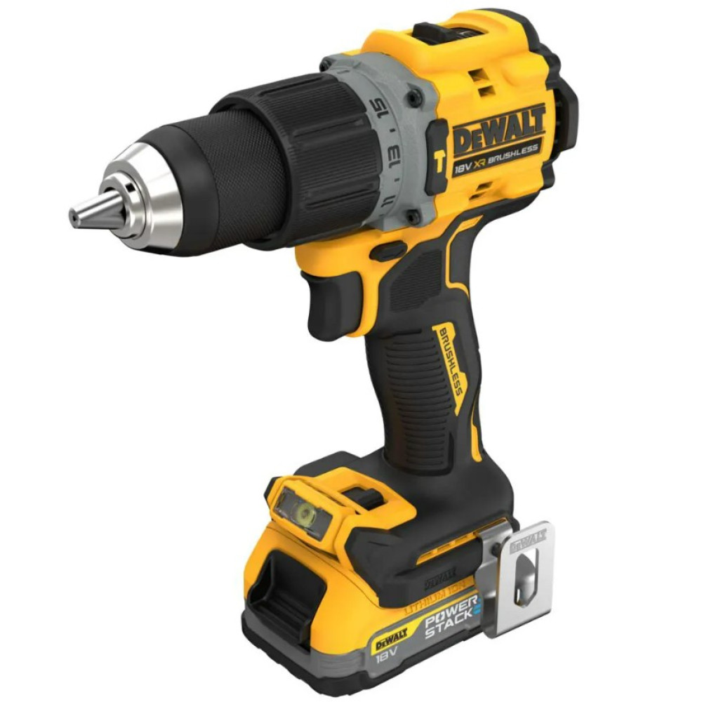 Дрель-шуруповерт аккумуляторная бесщеточная ударная DeWalt с АКБ и ЗУ DCD805E1T