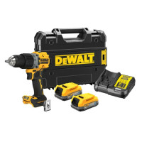 Дрель-шуруповерт аккумуляторная бесщеточная ударная DeWalt с АКБ и ЗУ DCD805E2T