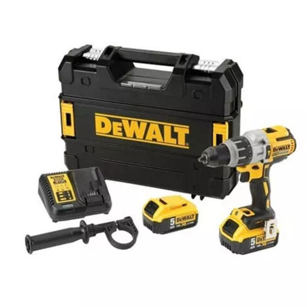Дрель-шуруповерт аккумуляторная бесщеточная ударная DeWalt с АКБ и ЗУ DCD996P2
