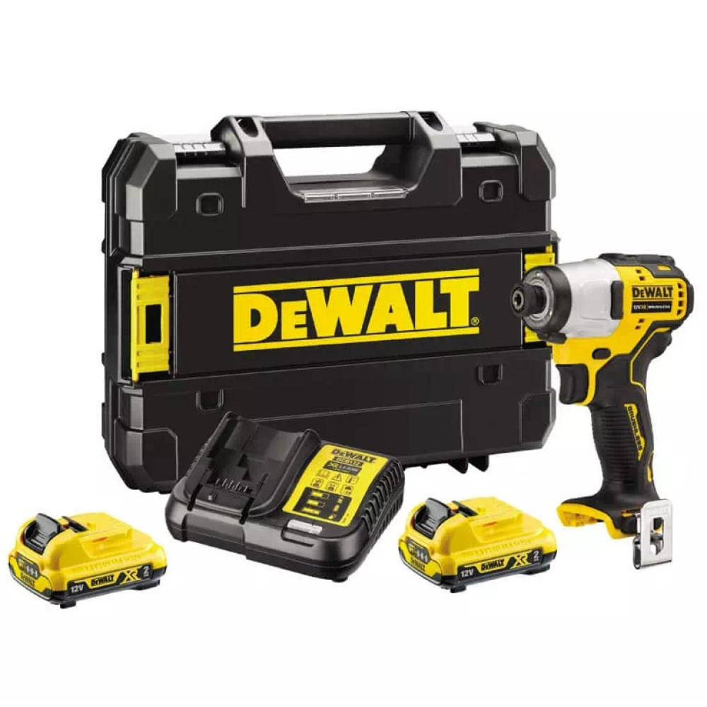 Шурупокрут акумуляторний ударний безщітковий DeWalt з АКБ та ЗУ DCF801D2